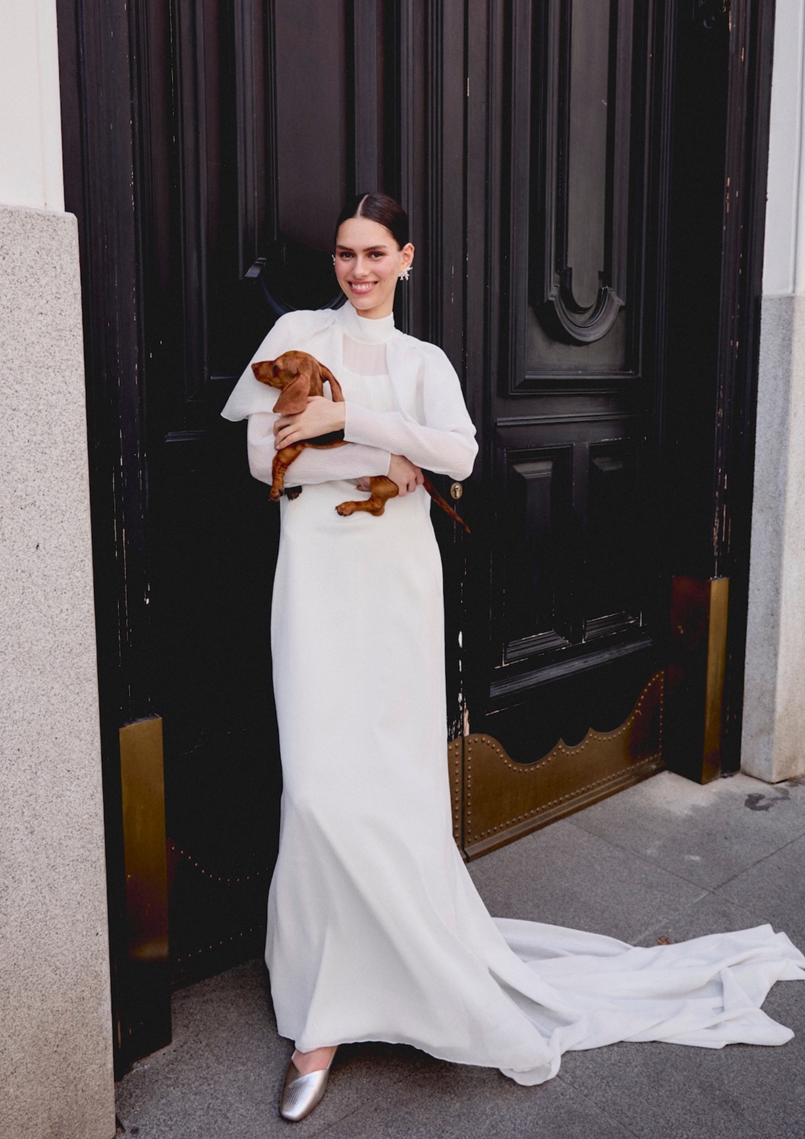 Vestido de novia con flores de Sophie et Voilá