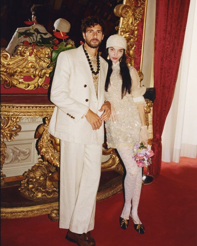 trajes blancos novios